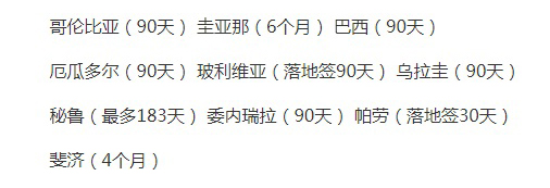 多米尼克护照免签国家，多米尼克护照免签国一览表